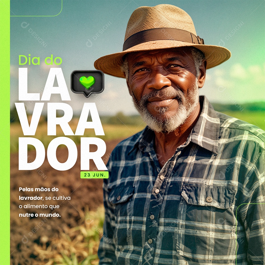 Dia Do Lavrador 23 De Junho Social Media PSD Editável