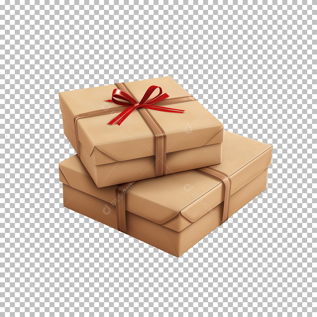 Caixas Elemento 3D para Composição PSD