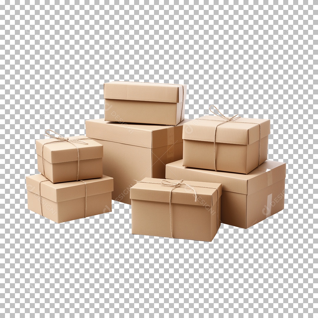 Caixas Elemento 3D para Composição PSD