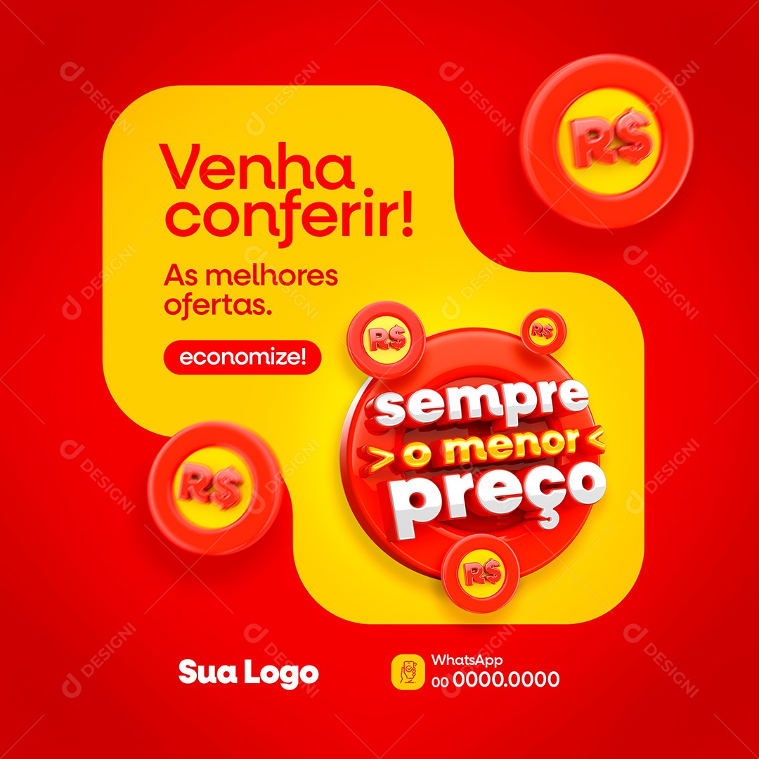 Aproveite Essa Oferta Venha Conferir Social Media PSD Editável