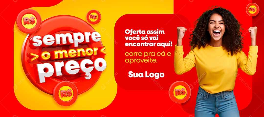 Banner Aproveite Essa Oferta Social Media PSD Editável