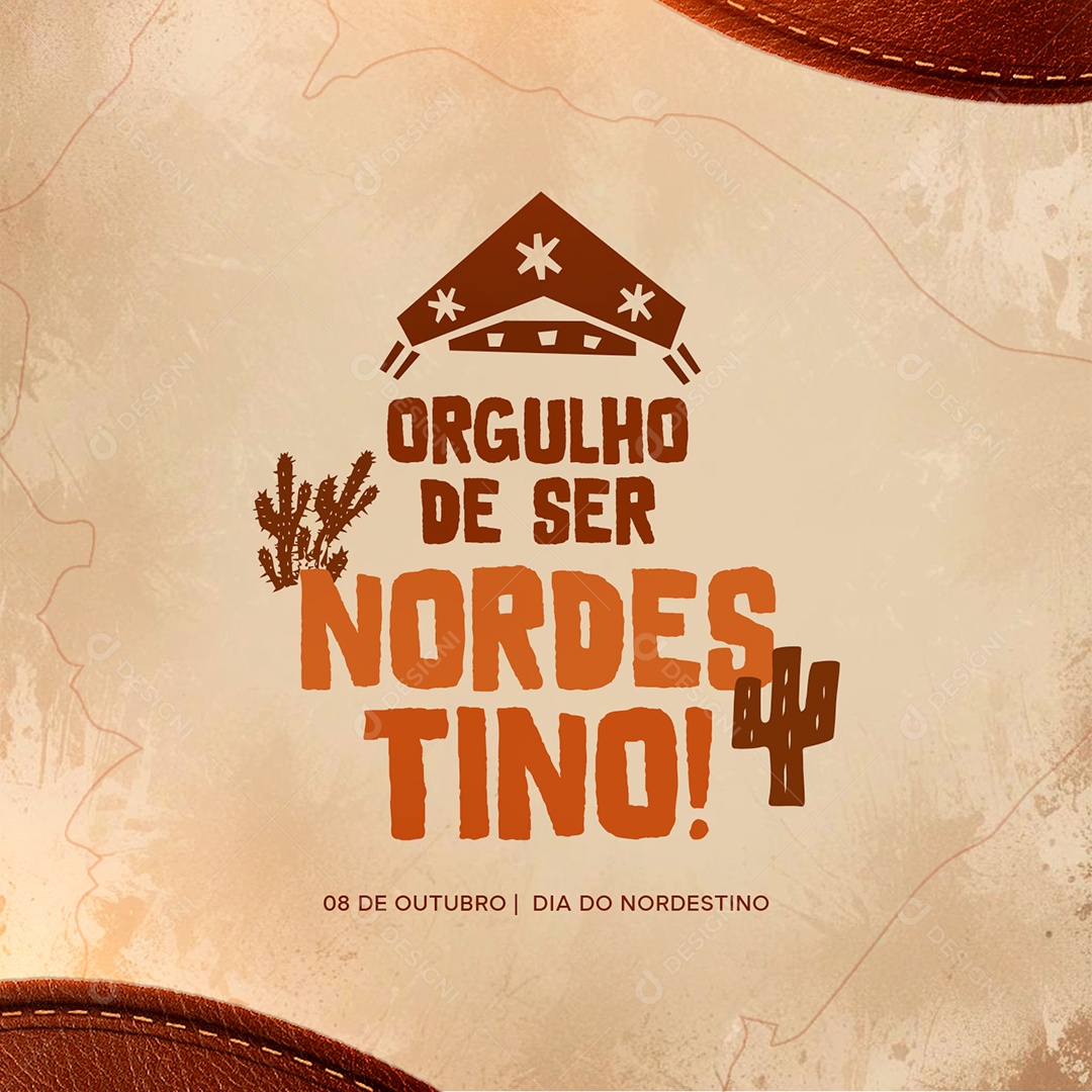 Dia do Nordestino 08 de Outubro Orgulho de Se Nordestino Social Media PSD Editável