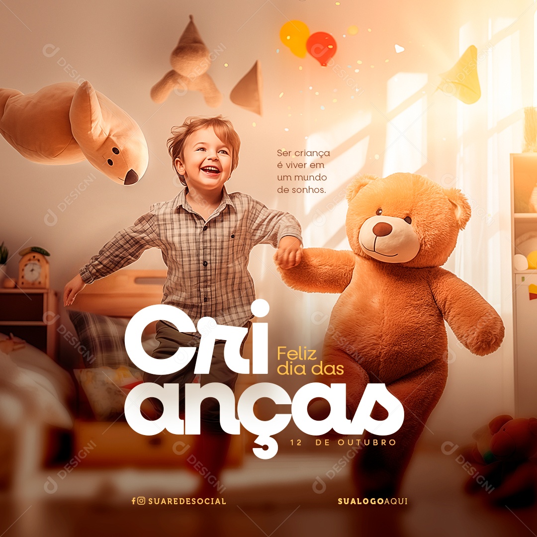 Dia Das Crianças 12 de Outubro Social Media PSD Editável