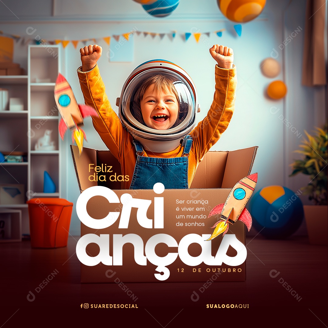 Dia Das Crianças 12 de Outubro Social Media PSD Editável