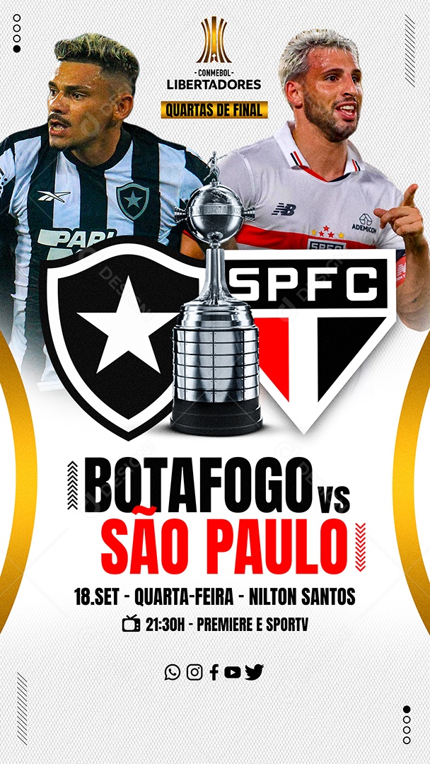 Story Futebol Social Media PSD Editável