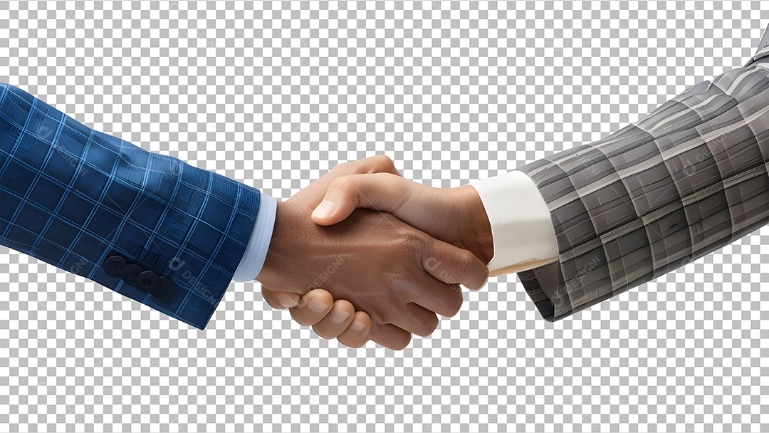Aperto de Mãos Elemento 3D para Composição PSD