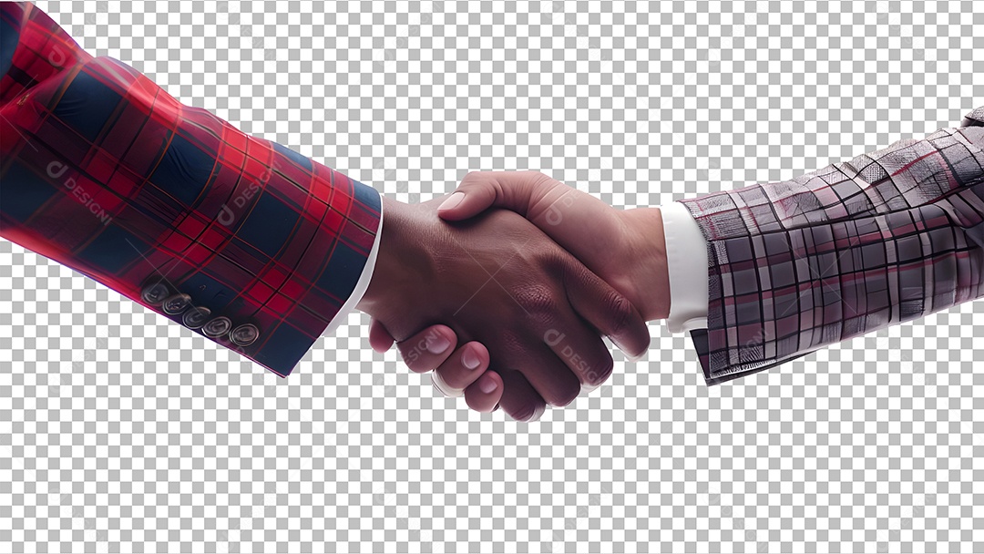 Aperto de Mãos Elemento 3D para Composição PSD