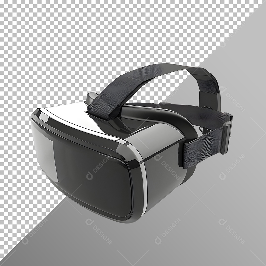 Óculos VR Cinza Elemento 3D Para Composição PSD