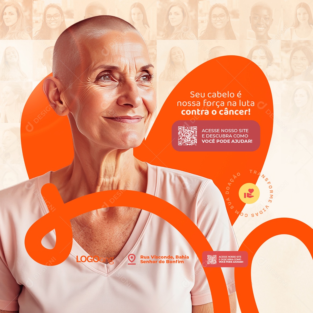 Ong Transforme Vidas Social Media PSD Editável