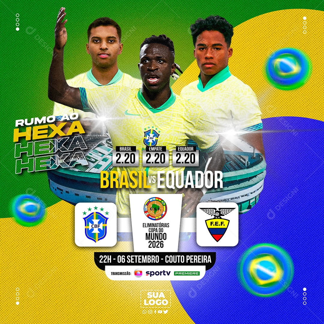 Futebol Social Media PSD Editável