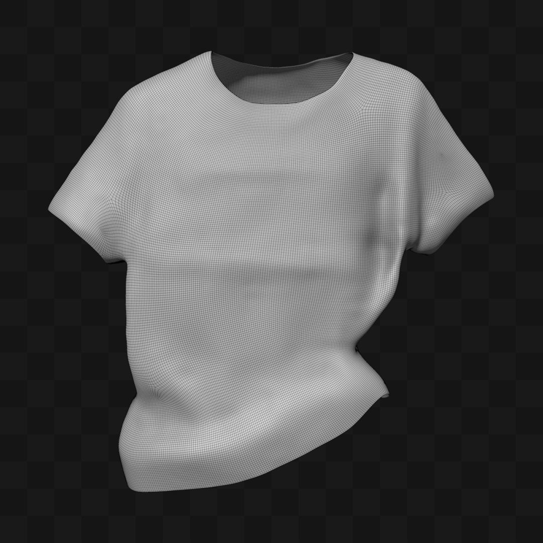 Camiseta - Modelo 3D