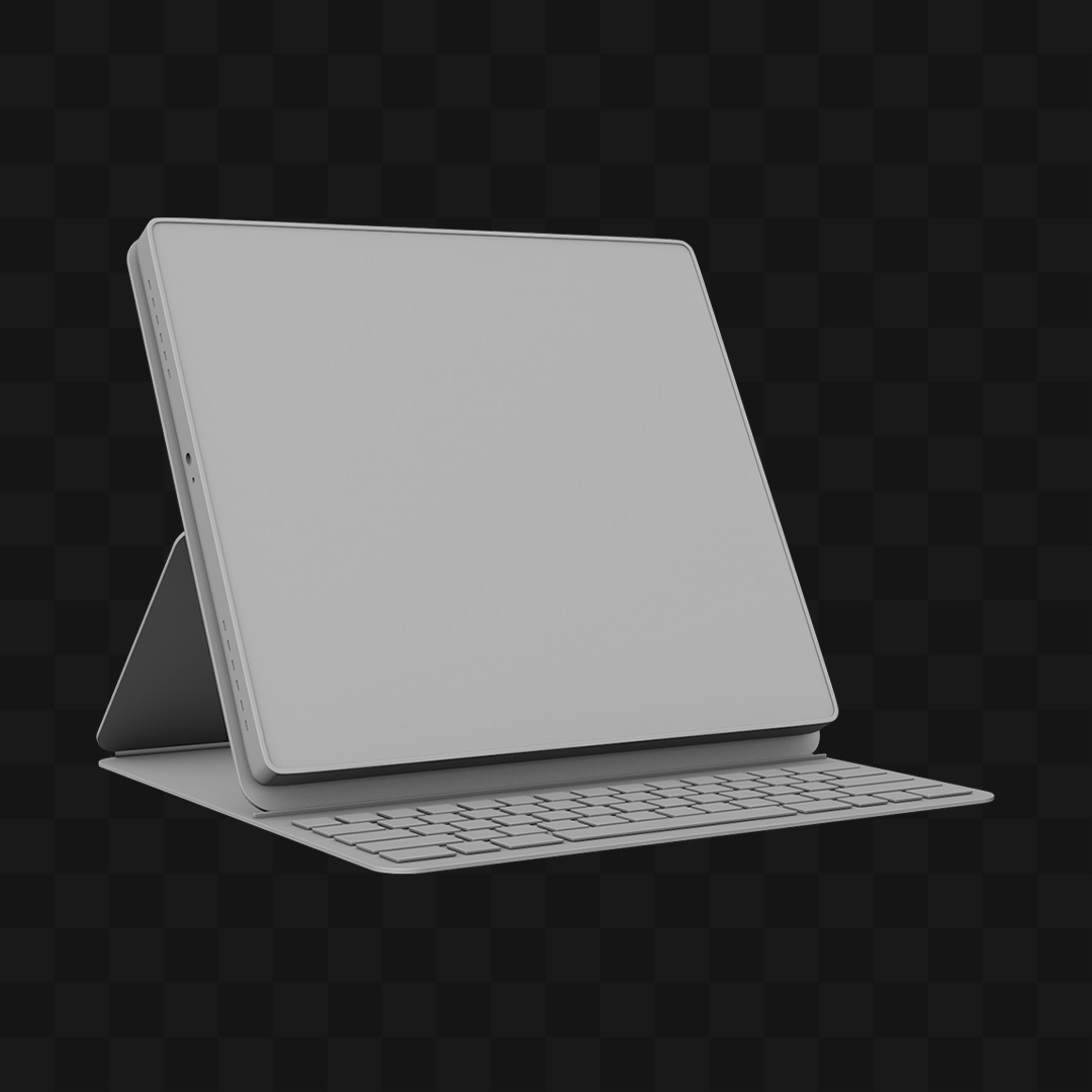 Notebook Base Dobrável - Modelo 3D