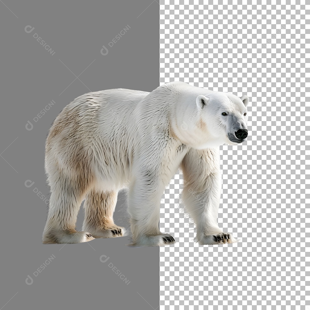 Urso polar Para Composição PSD