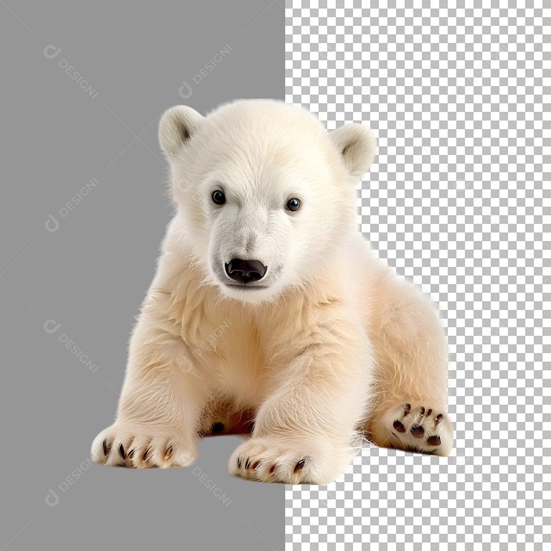 Urso polar Para Composição PSD