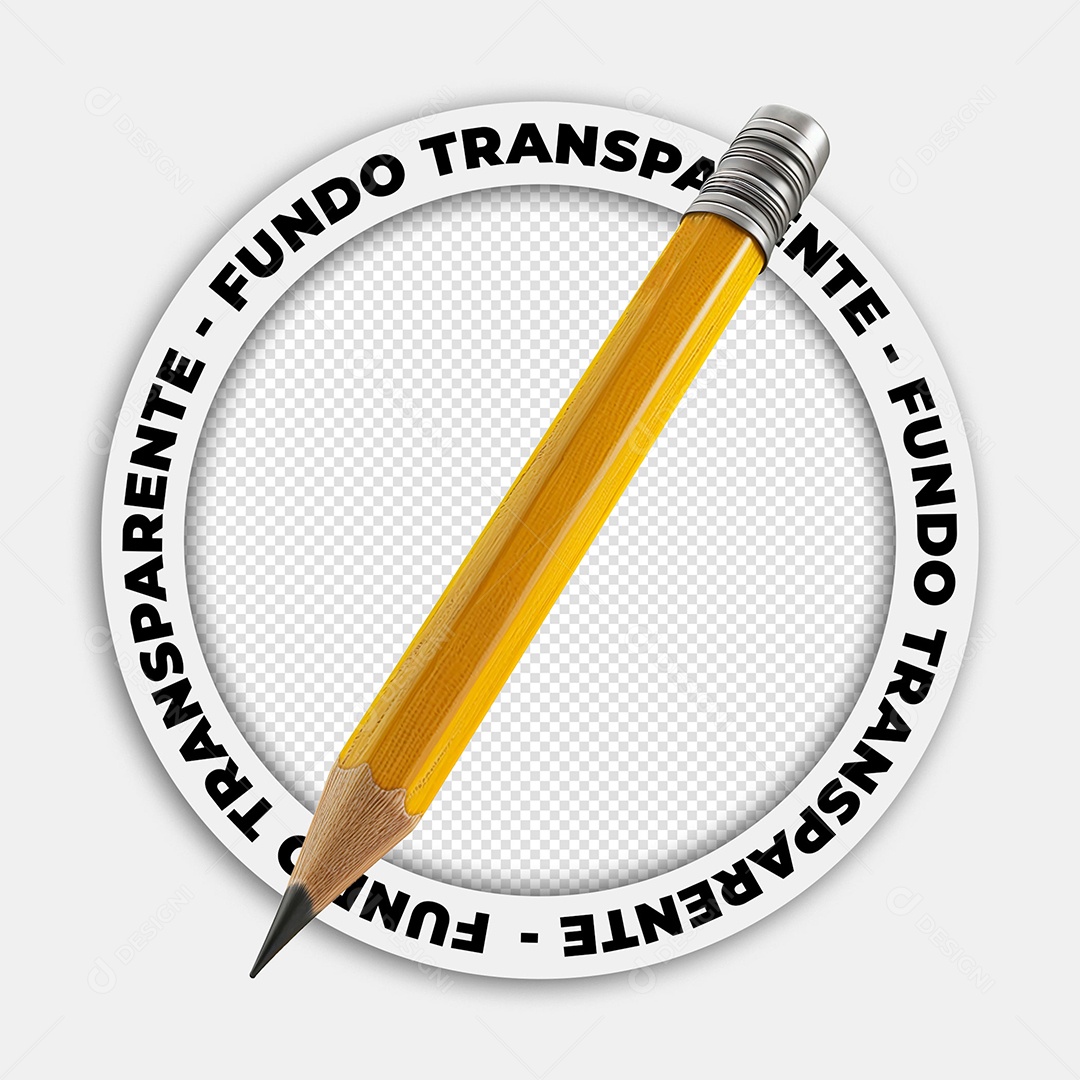 Elemento 3D Lapis De Escrever Para Composição PSD