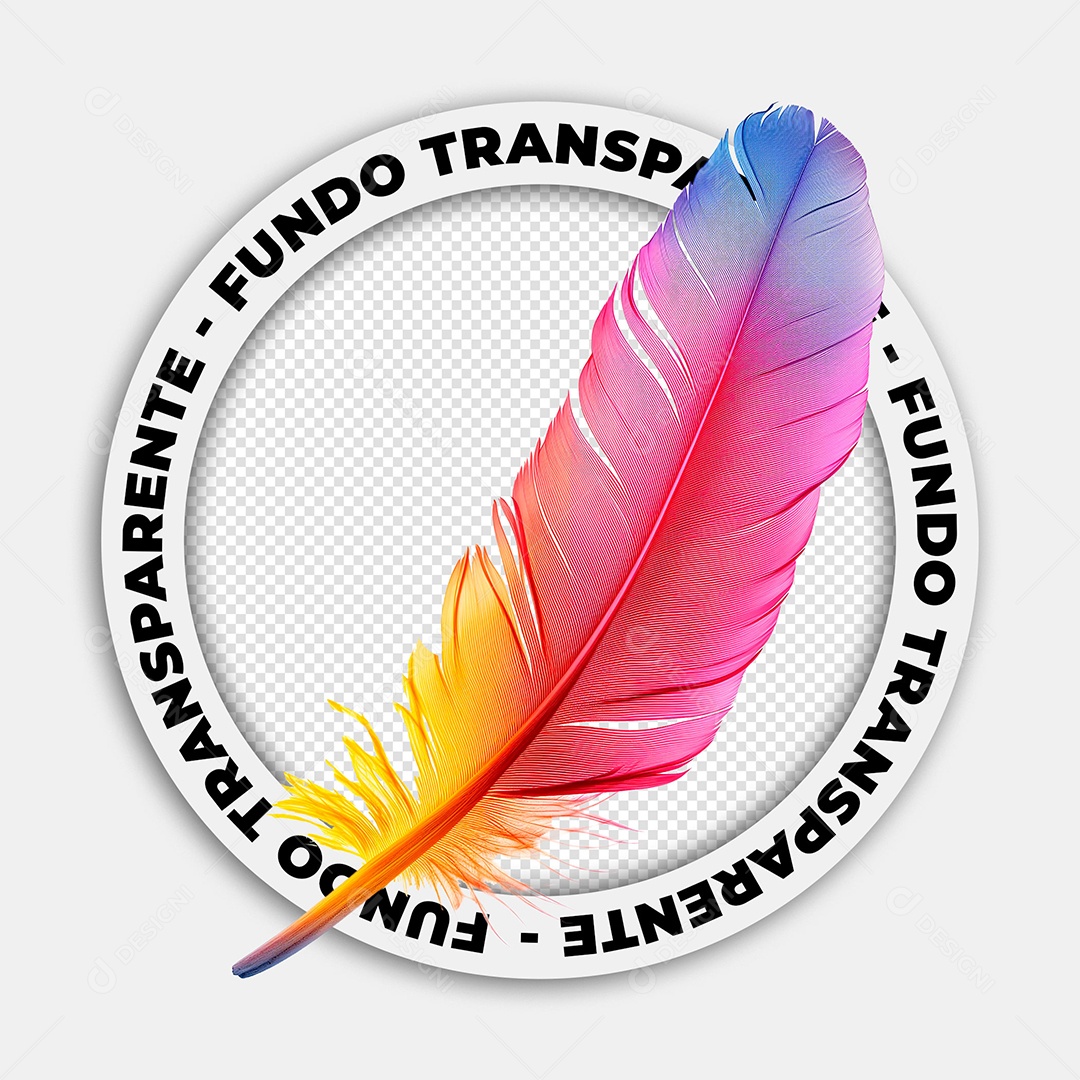 Elemento 3D Pena De Carnaval Para Composição PSD