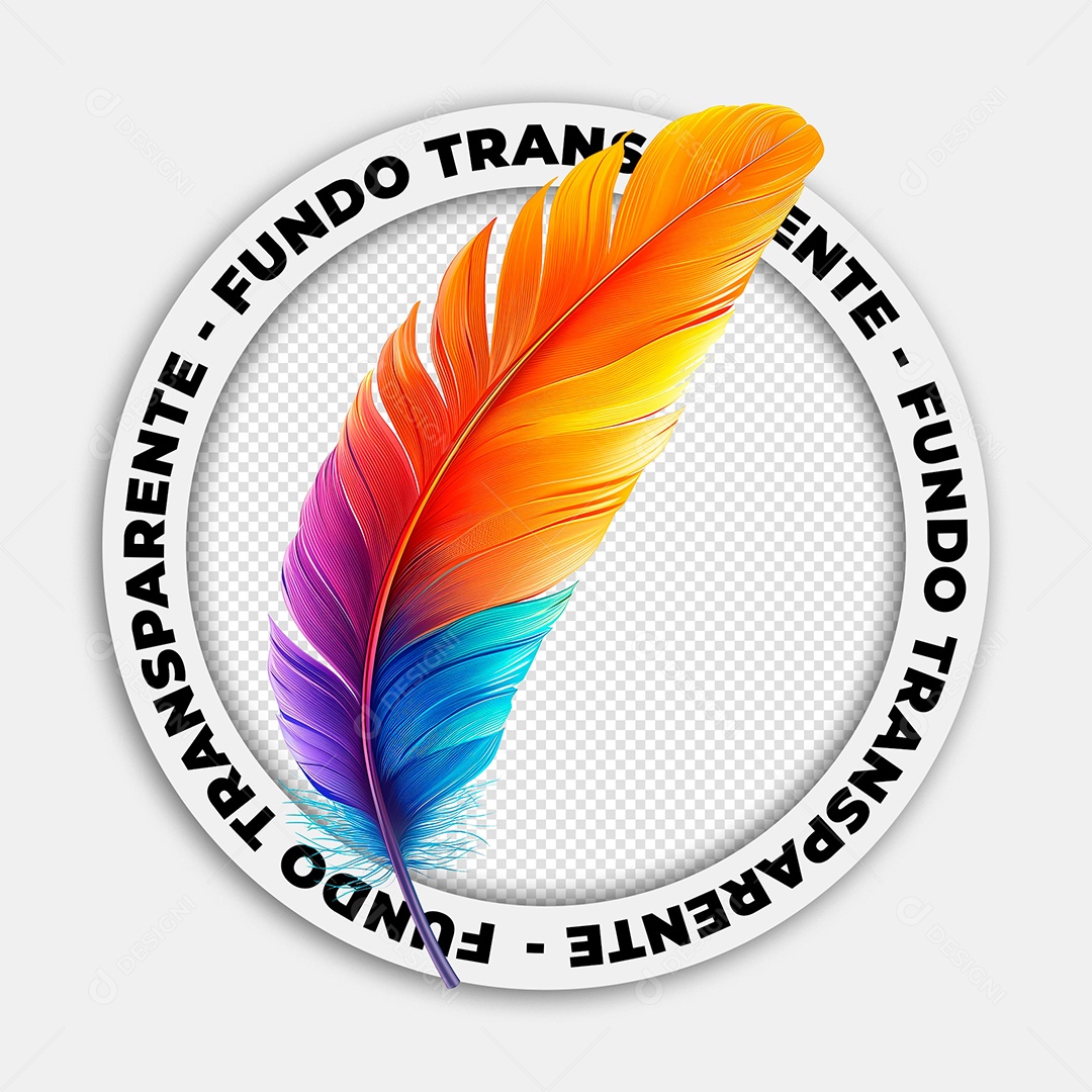 Elemento 3D Pena De Carnaval Para Composição PSD