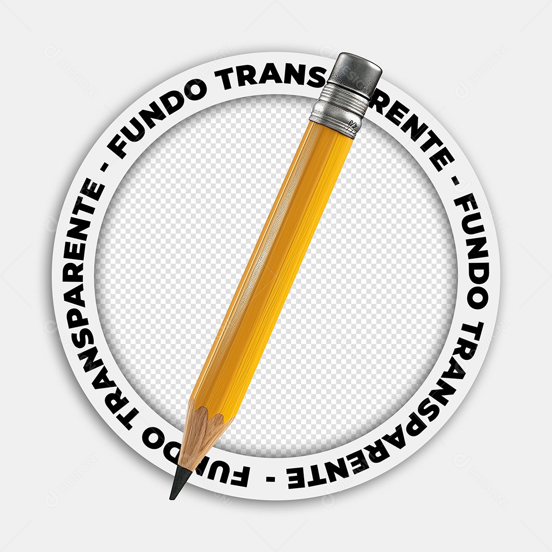 Elemento 3D Lapis De Escrever Para Composição PSD