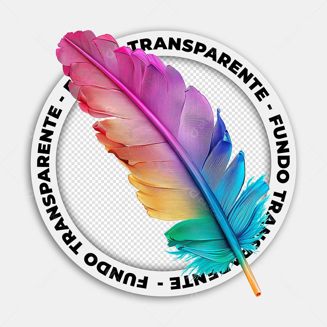 Elemento 3D Pena De Carnaval Para Composição PSD