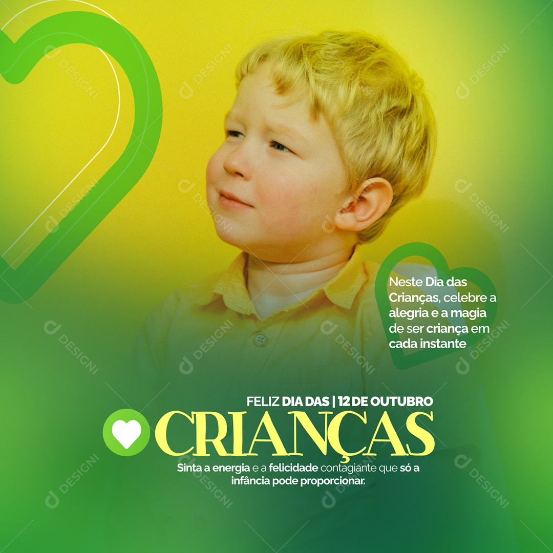 Feliz Dia das Crianças 12 de Outubro Social Media Editável