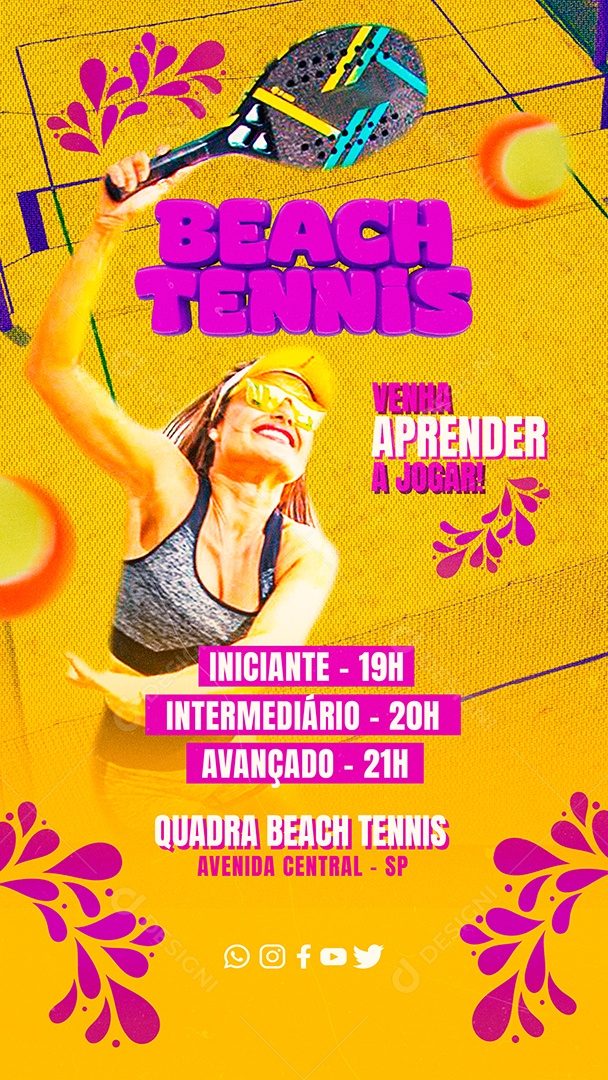 Beach Tennis Social Media PSD Editável