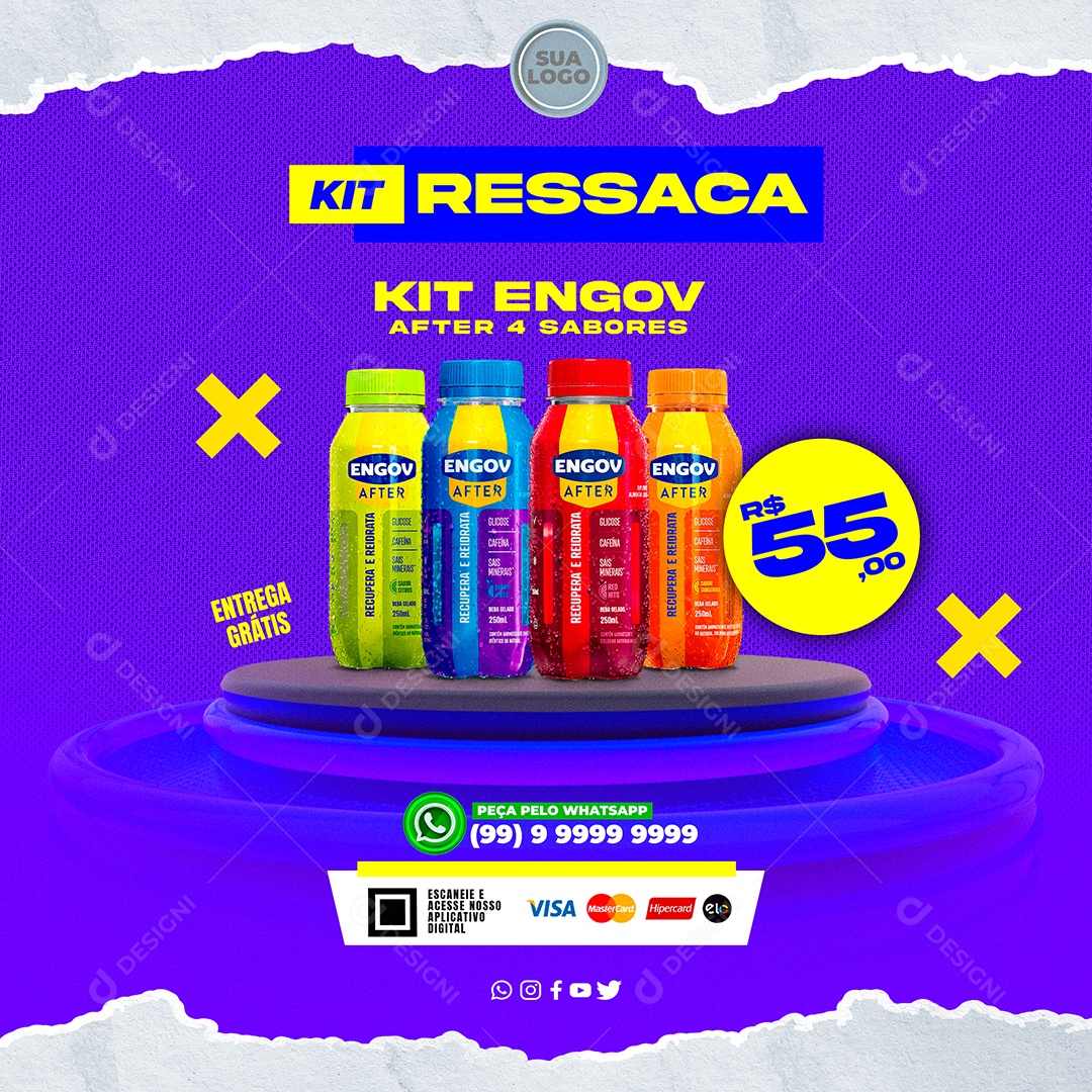 Farmácia Social Media PSD Editável