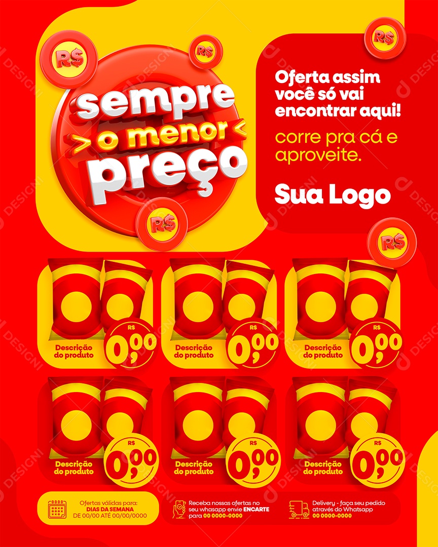 Ofertas Aproveite Social Media PSD Editável