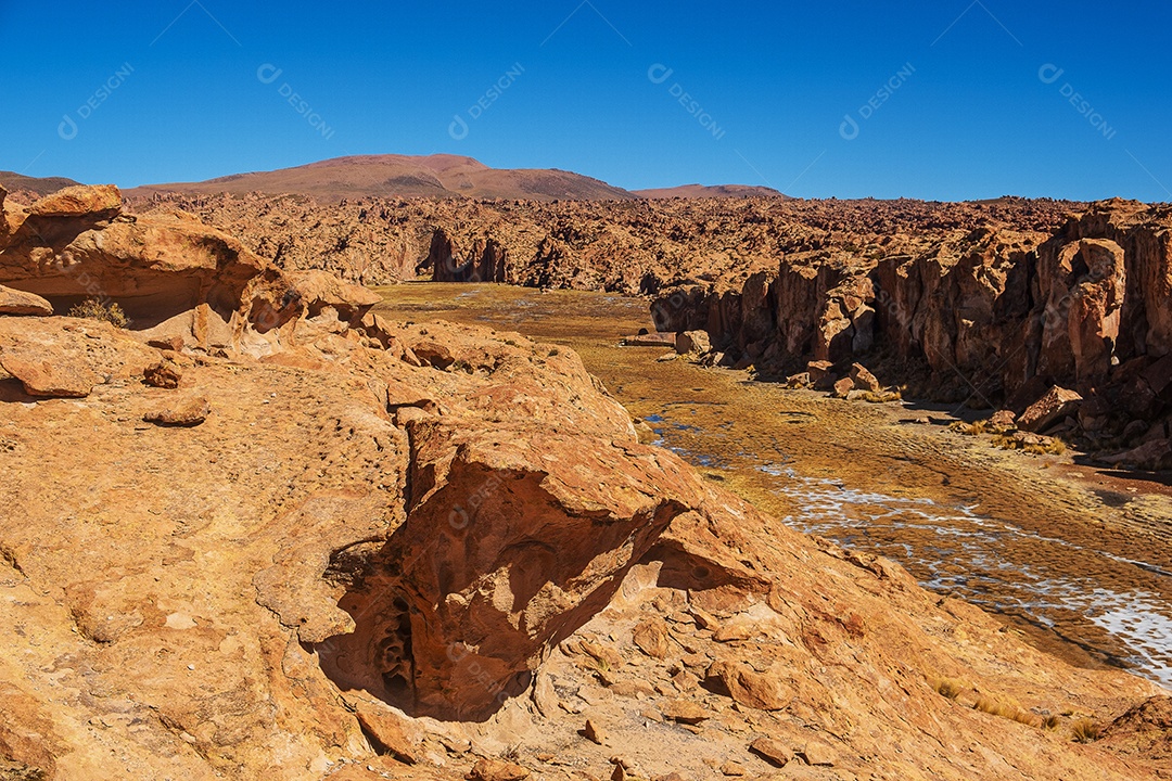 Curiosa formação rochosa no valle de las rocas