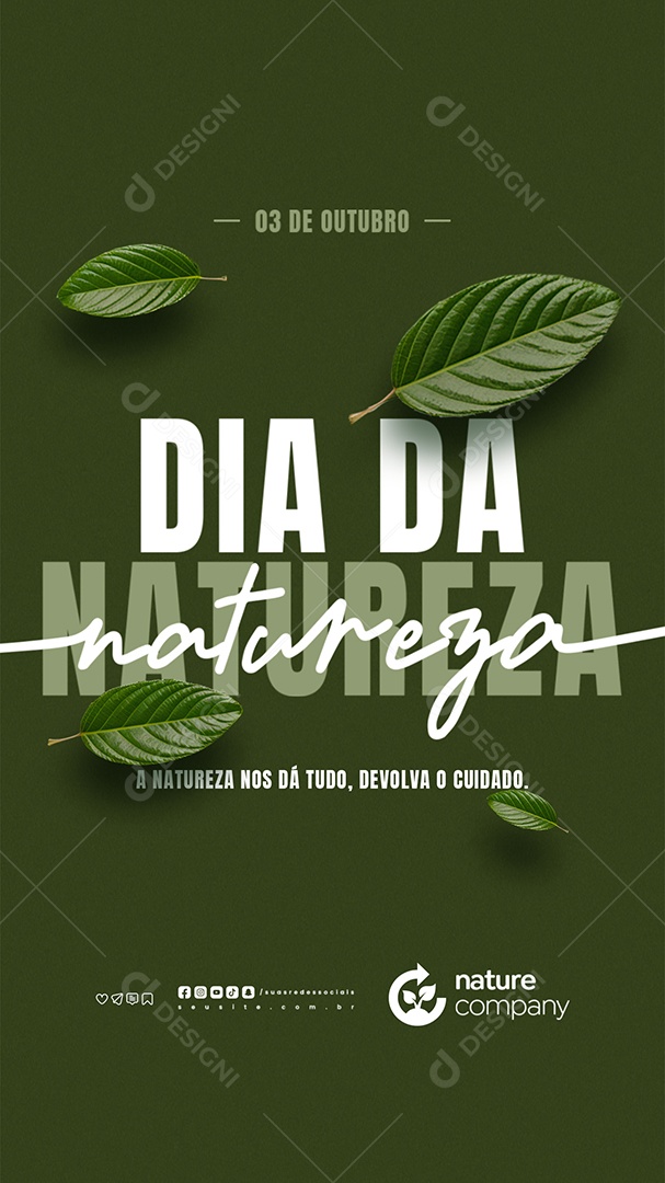 Story Dia da Natureza 04 de Outubro Social Media PSD Editável