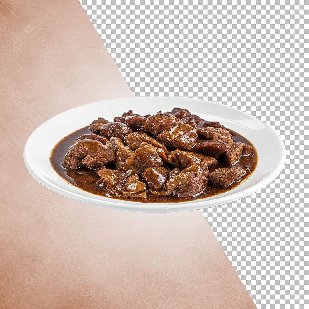 Prato De Carne Elemento 3D Para Composição PSD Editável