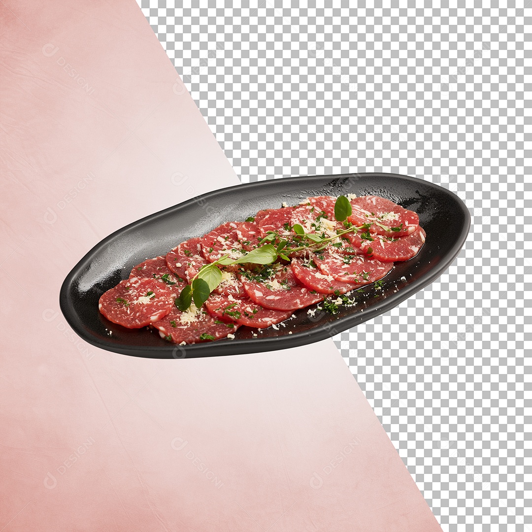 Prato De Carne Elemento 3D Para Composição PSD Editável