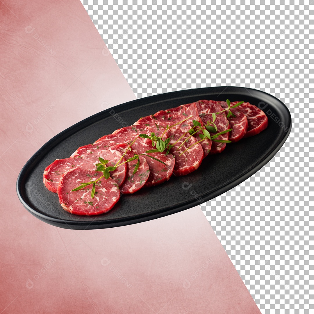 Prato De Comida  Elemento 3D Para Composição PSD Editável