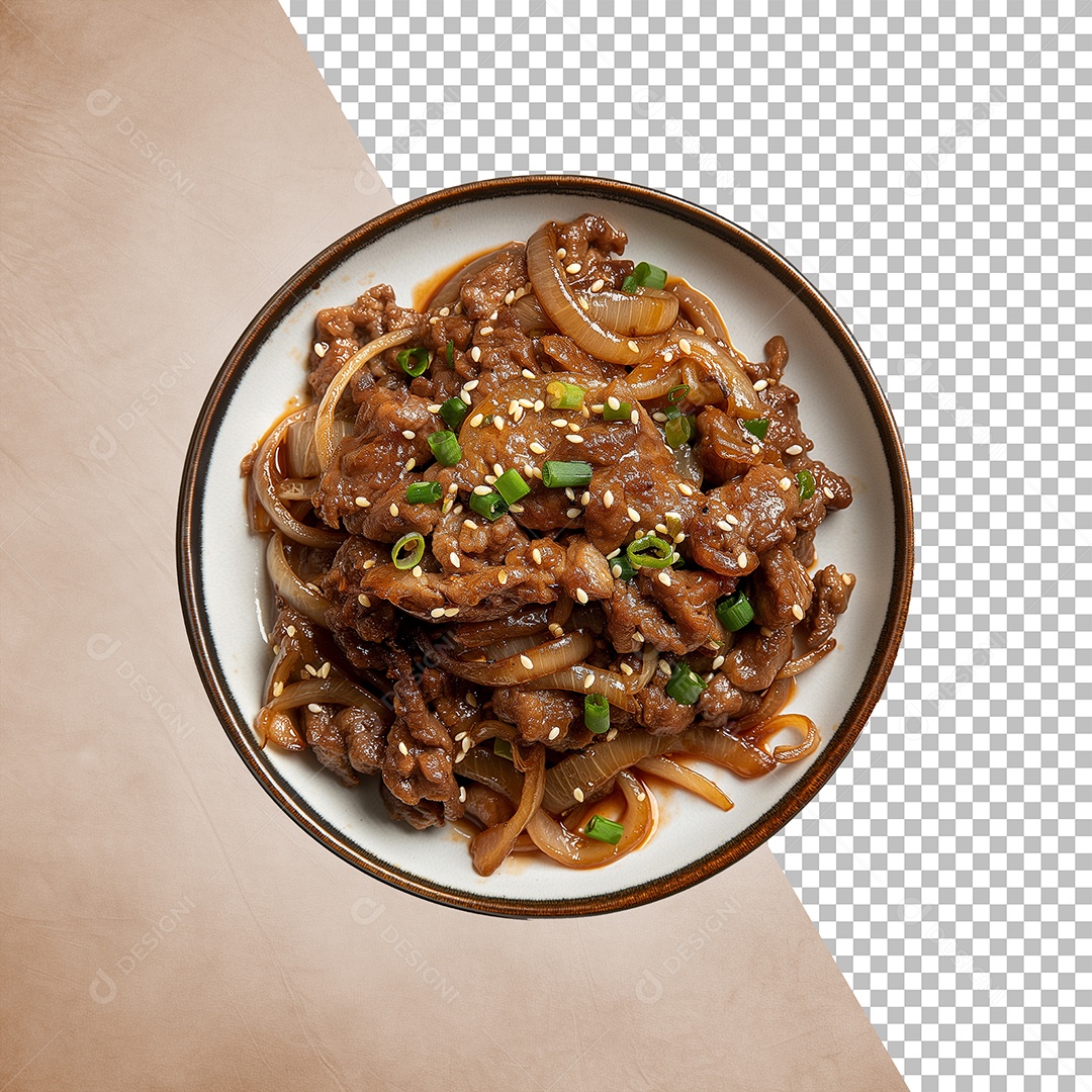 Prato De Comida  Elemento 3D Para Composição PSD Editável