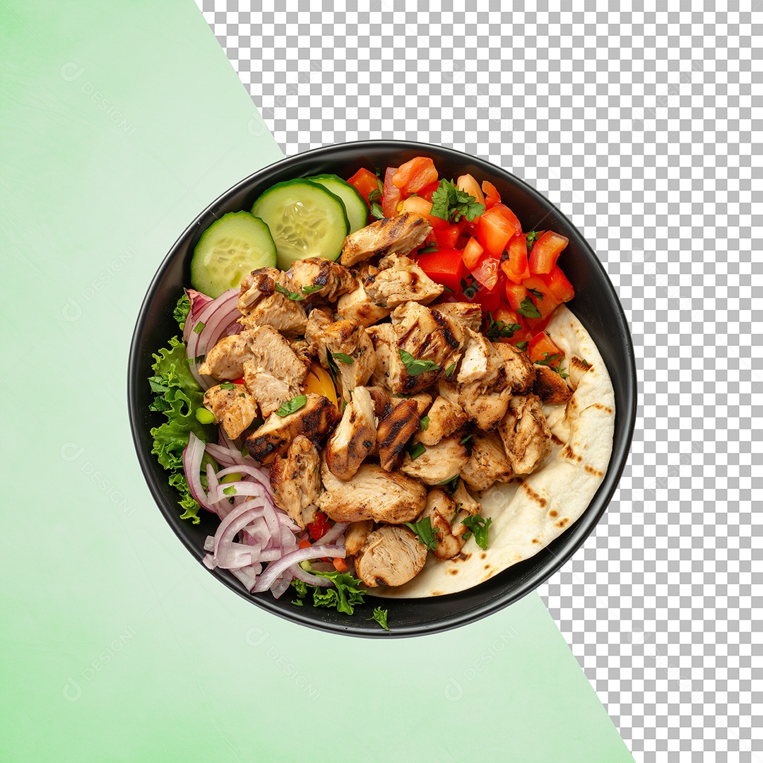 Prato De Carne Elemento 3D Para Composição PSD Editável