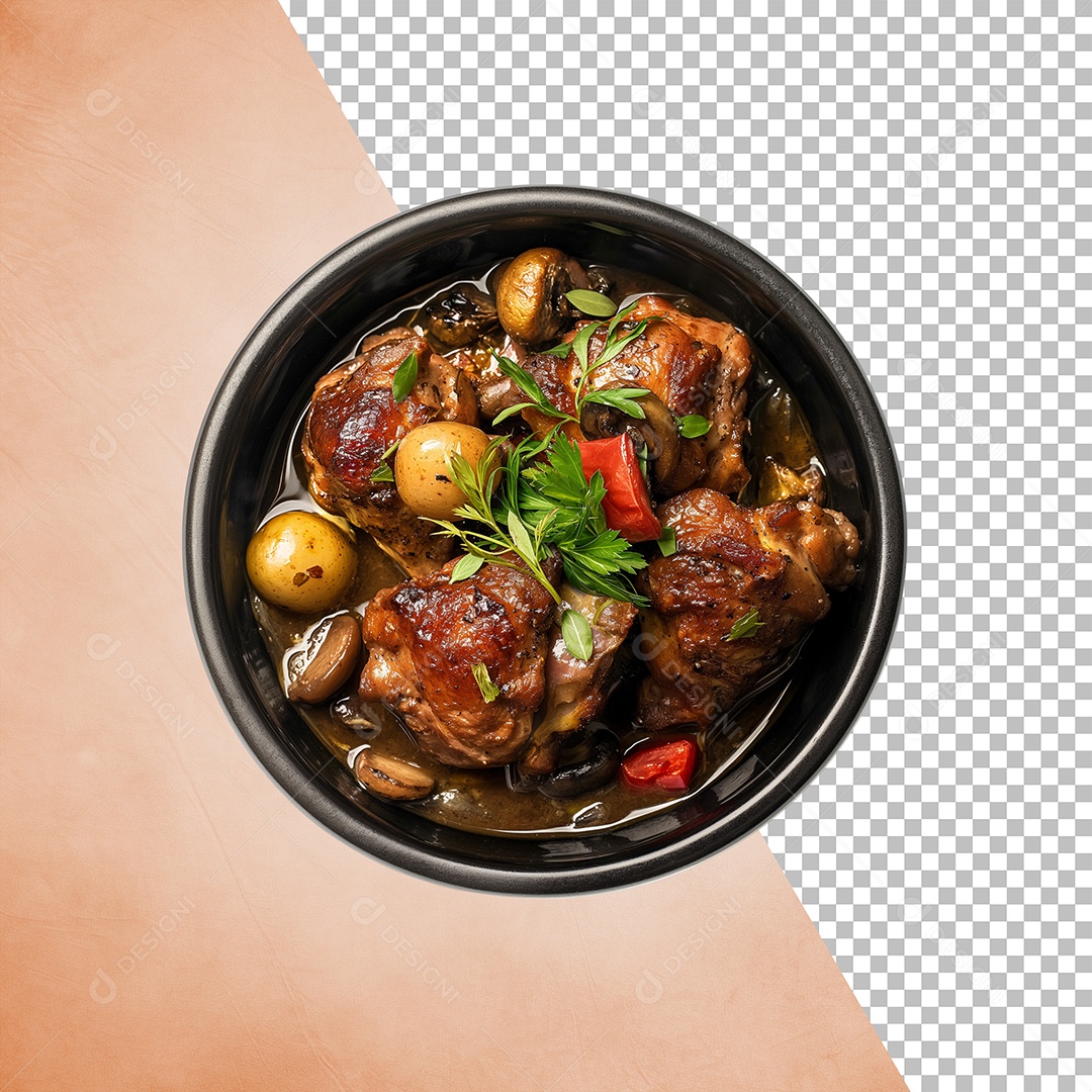 Tigela  De Carne Elemento 3D Para Composição PSD Editável