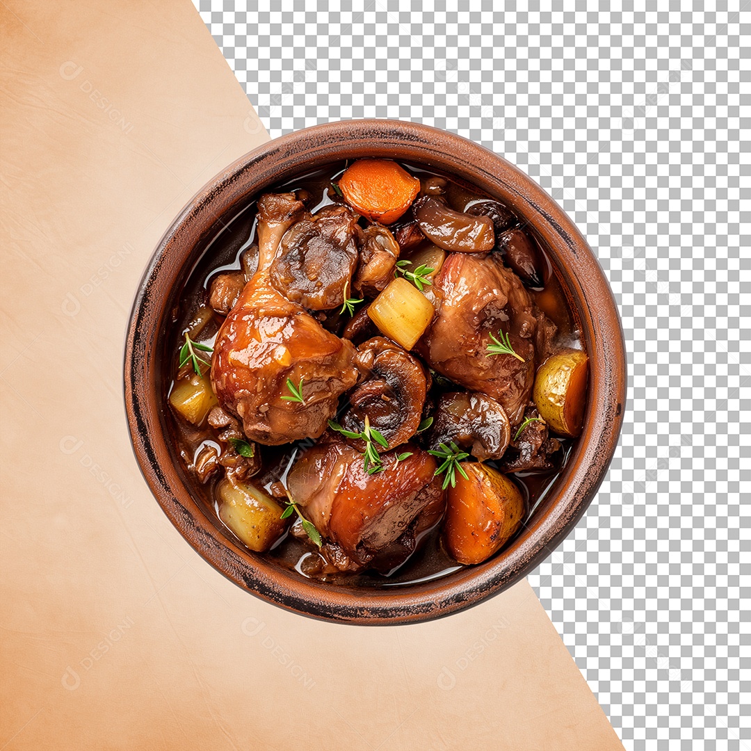 Tigela De Carne Elemento 3D Para Composição PSD Editável