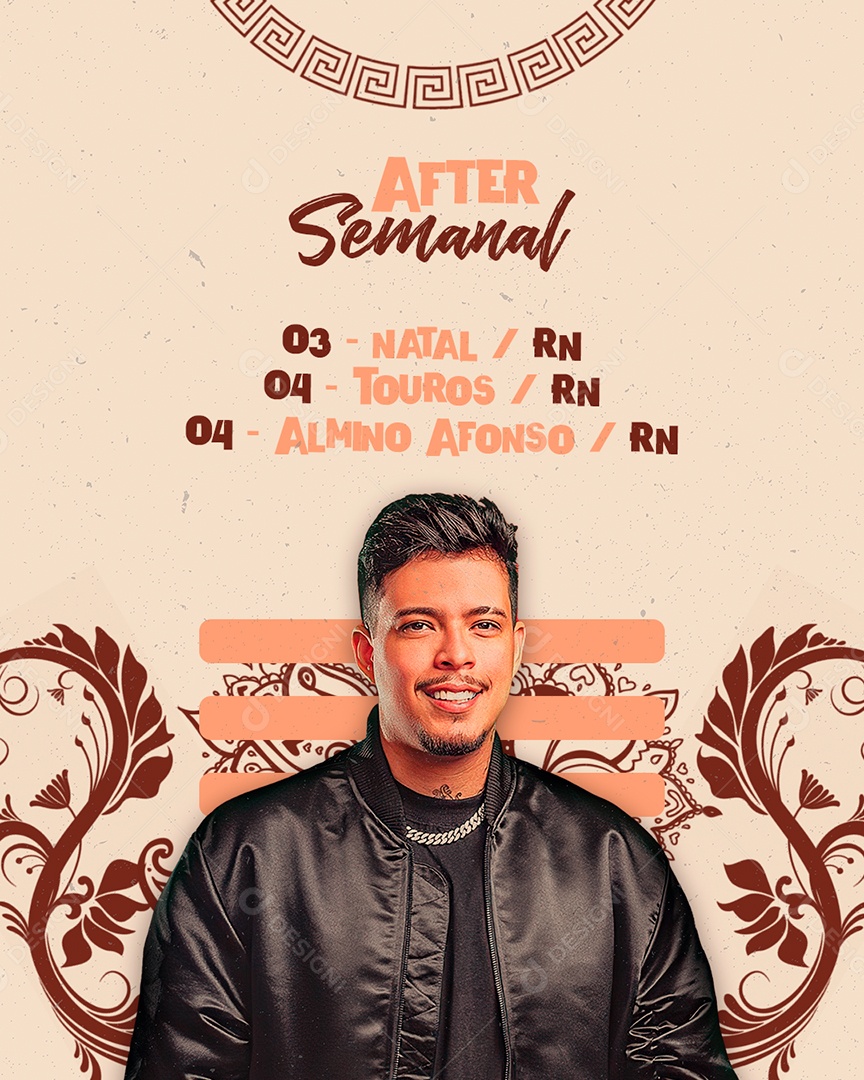 Feed Flyer After Semanal Social Media PSD Editável