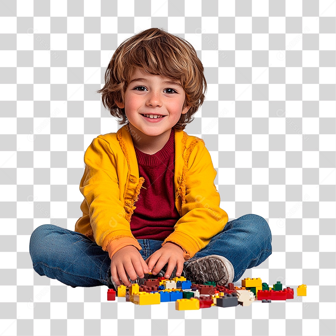 Criança Menino Em Roupas Coloridas 6 Anos Feliz Sorrindo Elemento 3D Para Composição PNG Transparente