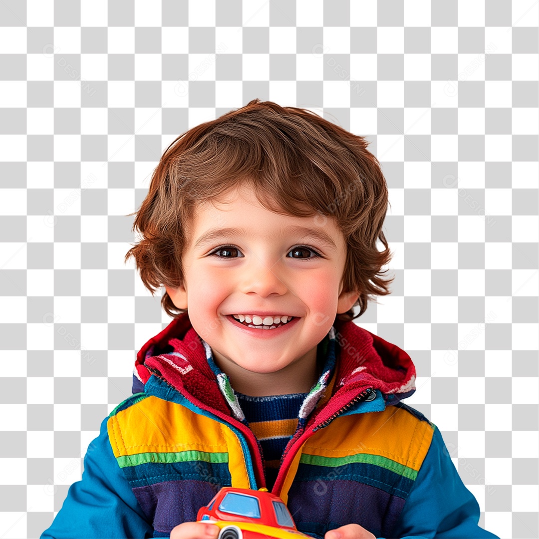 Criança Menino Em Roupas Coloridas 6 Anos Feliz Sorrindo Elemento 3D Para Composição PNG Transparente
