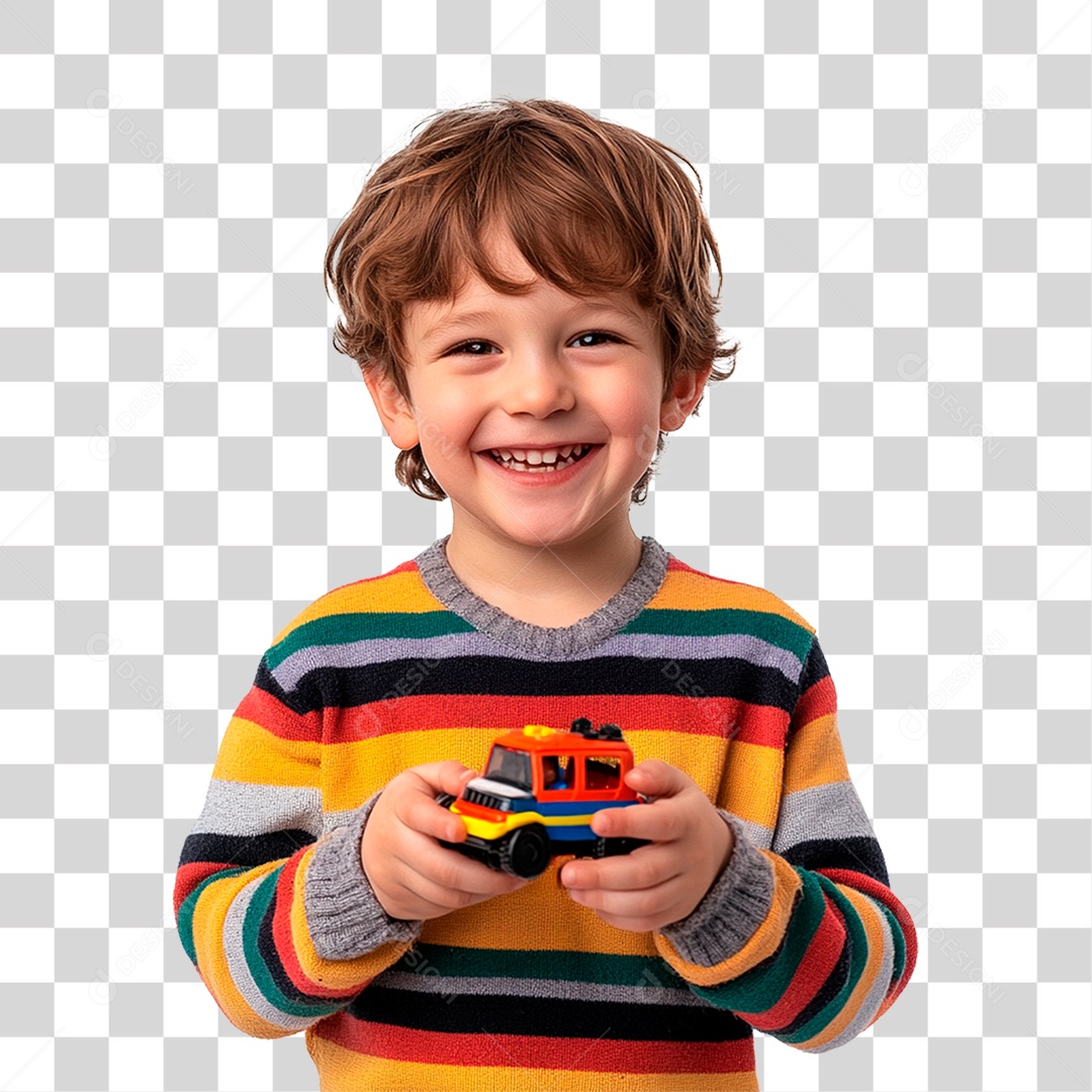 Criança Menino Em Roupas Coloridas 6 Anos Feliz Sorrindo Elemento 3D Para Composição PNG Transparente