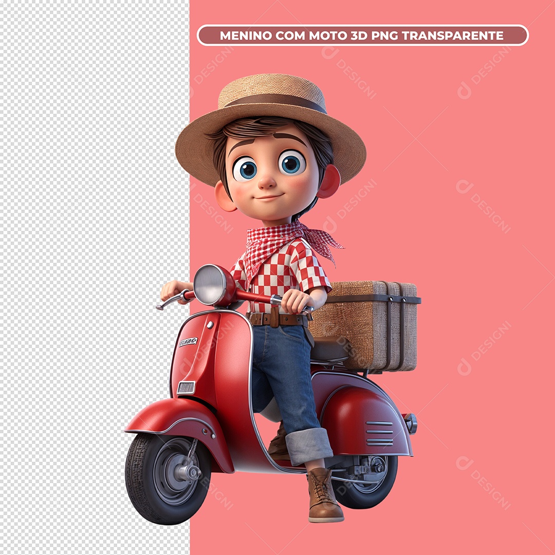 Etregador de Encomendas Elemento 3D para Composição PSD