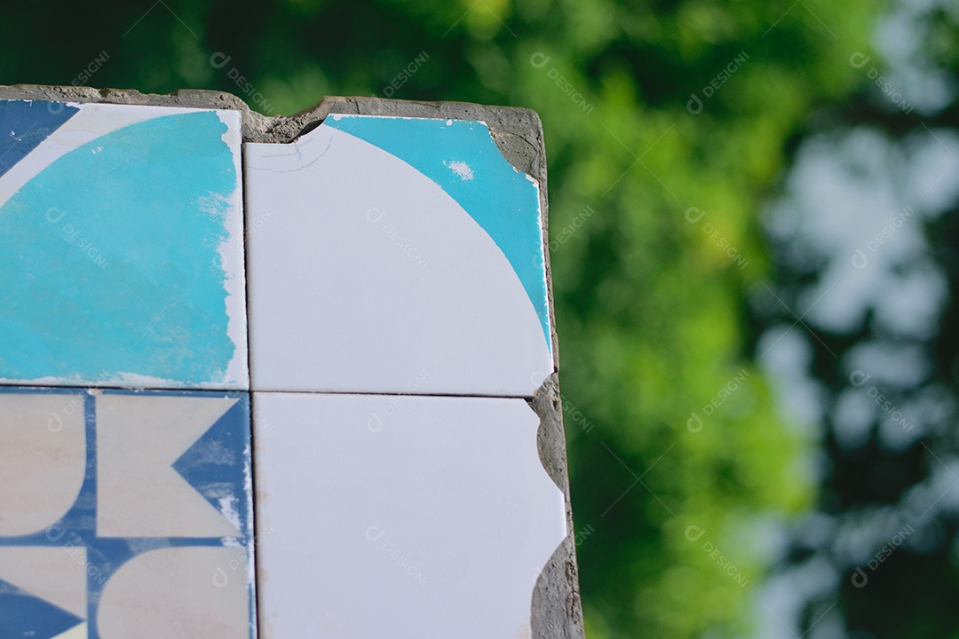 Fundo de azulejos