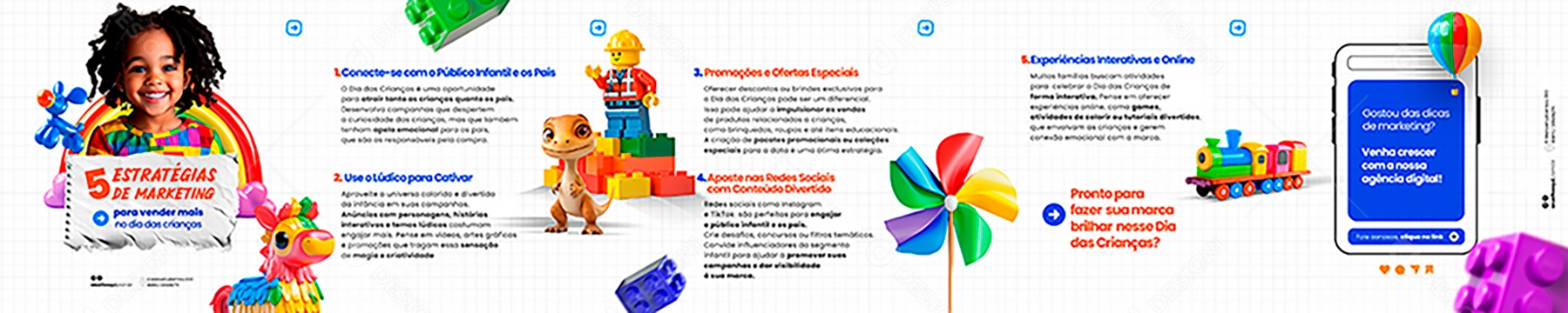 Carrossel Dia Das Crianças Social Media PSD Editável