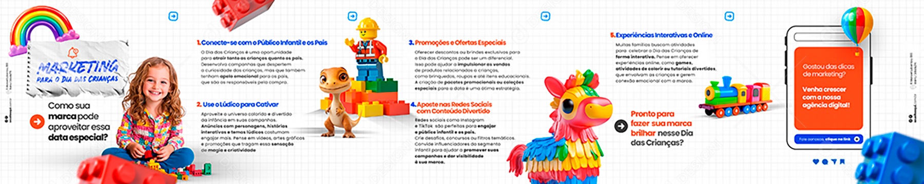 Carrossel Dia Das Crianças Social Media PSD Editável