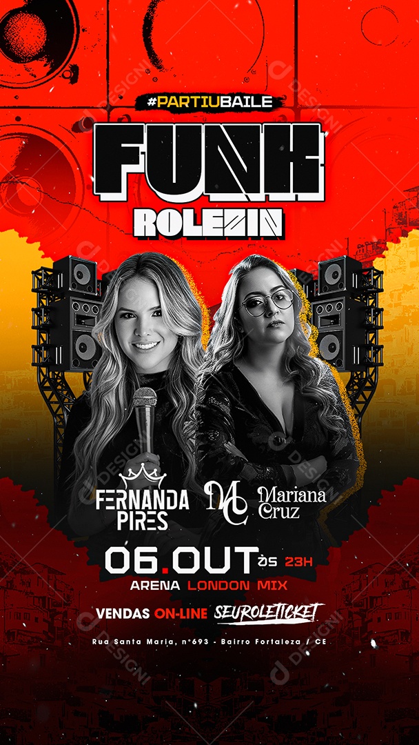 Story Flyer Funk Rolezin Social Media PSD Editável