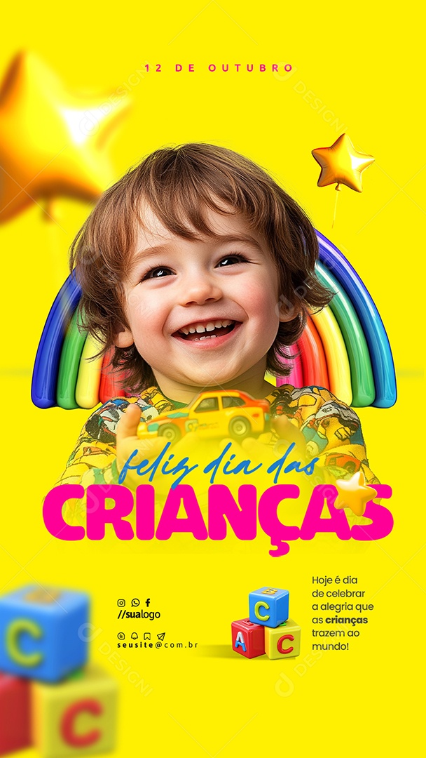 Story Day of Children October 12 Social Media PSD Editable