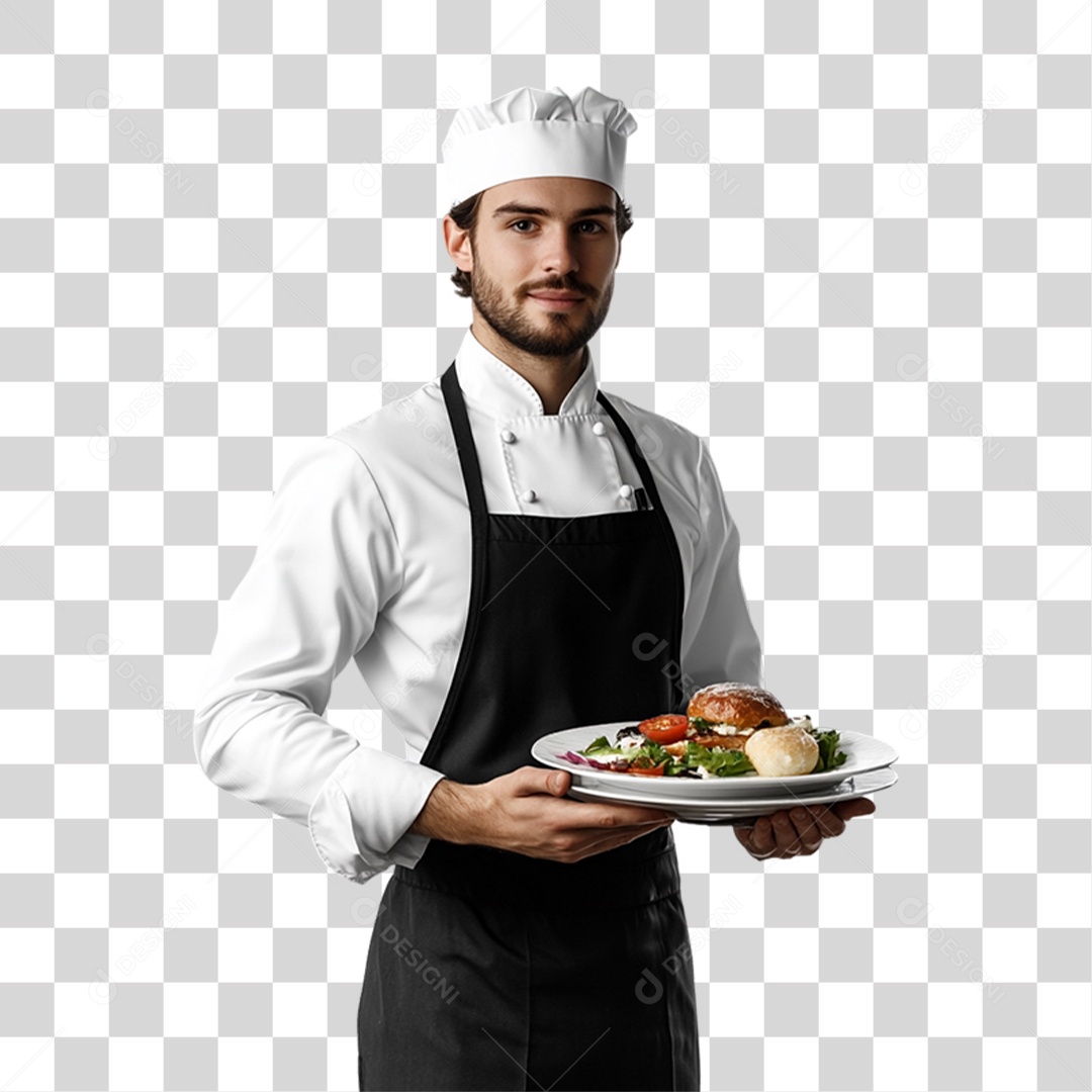 Garçom Festas PNG Transparente