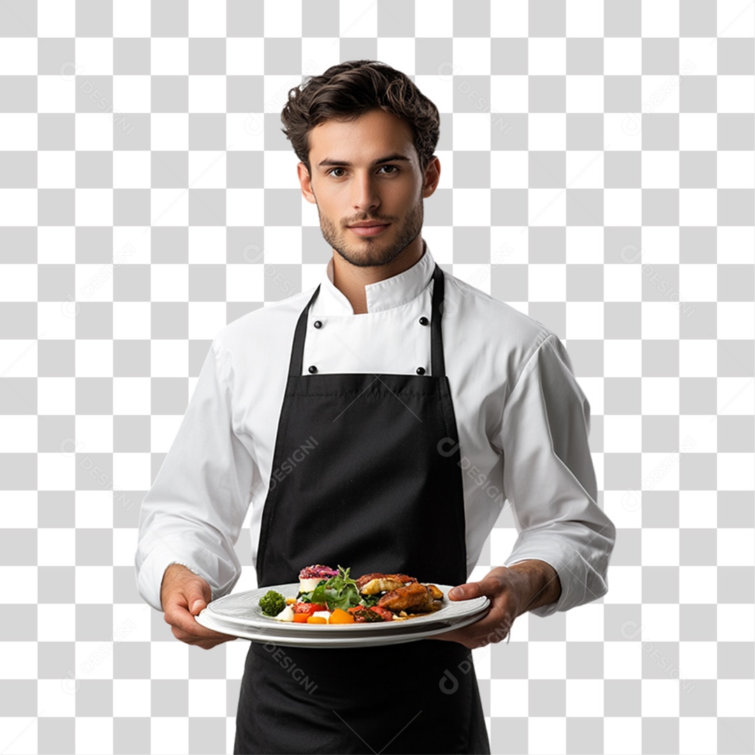 Garçom Festas PNG Transparente