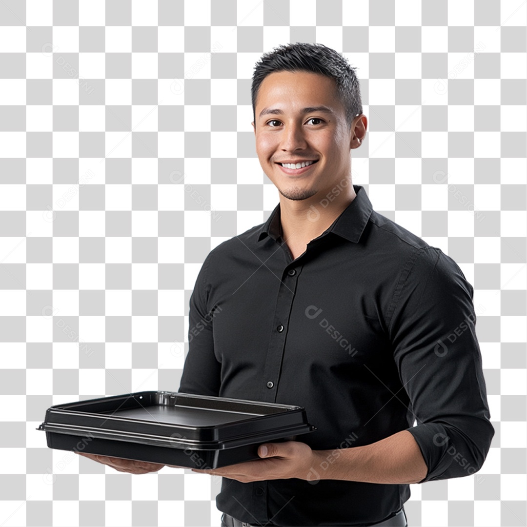 Garçom Festas PNG Transparente