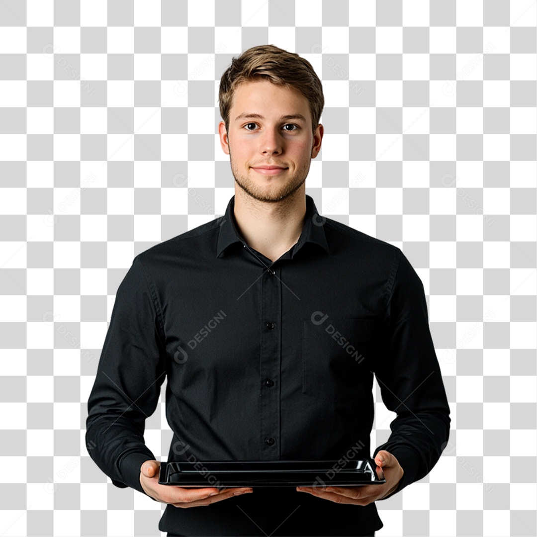 Garçom Festas PNG Transparente